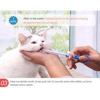 SUPREPET 1PC Pet Dog Cat Puppy Pills dozownik zestaw do karmienia podane medycyna kontroli pręty domu uniwersalny Pet medycyna podajnik 5